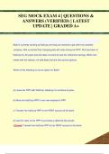 SEG MOCK EXAM 4 &vert; QUESTIONS &  ANSWERS &lpar;VERIFIED&rpar; &vert; LATEST  UPDATE &vert; GRADED A&plus;
