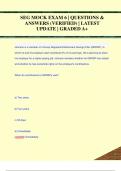 SEG MOCK EXAM 6 &vert; QUESTIONS &  ANSWERS &lpar;VERIFIED&rpar; &vert; LATEST  UPDATE &vert; GRADED A&plus;