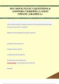 SEG MOCK EXAM 3 &vert; QUESTIONS &  ANSWERS &lpar;VERIFIED&rpar; &vert; LATEST  UPDATE &vert; GRADED A&plus;