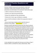 HESI Exit Practice Questions and Rationale