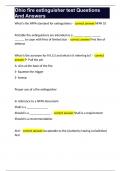 fire extinguisher and safety bundles exam with verified answers 