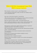 WGU C224 Pre-Assessment Exam With 100&percnt; Correct Answers