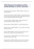 WGU Research Foundations &lpar;C224&rpar; EXAM GRADED A LATEST 2023&sol;2024