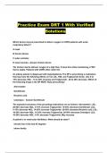 Practice Exam DRT 1 With Verified Solutions