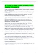 NC Superior Real Estate School &ndash; Exam Chapter 1 Answered