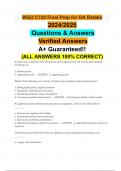 WGU C720 Final Prep for OA Retake 2024/2025 Questions & Answers Verified Answers A+ Guaranteed!! (ALL ANSWERS 100% CORRECT)