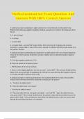 Medical assistant test Exam Questions And Answers With 100&percnt; Correct Answers