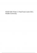 NR602 Final Exam LATEST 2022-2024 NR 602 FINAL  EXAM CHAMBERLAIN COLLEGE.
