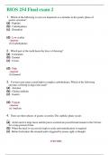 BIOS 254 BUNDLE  Final Exam 2&comma;Final Exam  Complete Answers 100&percnt; Correct &lpar;Latest 2024&rpar; TEST BANK 