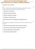 NR-305:| NR 305 HEALTH ASSESSMENT EXAM 2 QUESTIONS WITH 100% CORRECT ANSWERS| GRADED A+