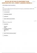 NR-305:| NR 305 HEALTH ASSESSMENT FINAL EXAM QUESTIONS WITH 100% CORRECT ANSWERS| GRADED A+