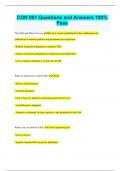 CON Bundled Exams Questions and Answers with Certified Solutions