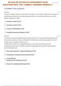 NR-305:| NR 305 HEALTH ASSESSMENT EXAM 3 QUESTIONS WITH 100% CORRECT ANSWERS| GRADED A+