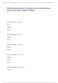 2024 Starbucks Barista Training Exam Actual Questions and Answers with complete solution