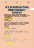 HESI PN PHARMACOLOGY PROCTORED EXAM QUESTIONS WITH CORRECT ANSWERS 2023 2024 VERSION 