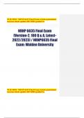 NRNP 6635 Final Exam  (Version-2, 100 Q & A, Latest2022/2023) / NRNP6635 Final  Exam: Walden Universit