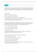 ATLS exam 1 Questions and answers latest update