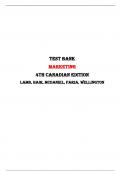 Test Bank For Marketing 4th Canadian Edition Lamb&comma; Hair&comma; McDaniel&comma; Faria&comma; Wellington &vert;All Chapters&comma;  2024&vert;