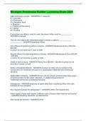 Michigan Residential Builder Licensing Exam 2024