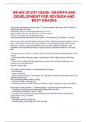 NR 602 study guide- Growth and development FOR REVISION AND BEST GRADES