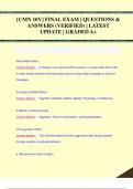 &lbrack;CMN 10V&rsqb; FINAL EXAM &vert; QUESTIONS &  ANSWERS &lpar;VERIFIED&rpar; &vert; LATEST  UPDATE &vert; GRADED A&plus;