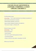 CON 091 EXAM &vert; QUESTIONS &  ANSWERS &lpar;VERIFIED&rpar; &vert; LATEST  UPDATE &vert; GRADED A&plus;