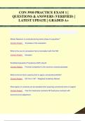 CON 3910 PRACTICE EXAM 1 &vert;  QUESTIONS & ANSWERS &lpar;VERIFIED&rpar; &vert;  LATEST UPDATE &vert; GRADED A&plus;