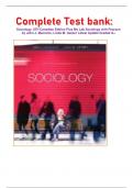  Complete Test bank&colon; Sociology&comma; 8TH Canadian Edition Plus My Lab Sociology with Pearson by John J&period; Macionis&comma; Linda M&period; Gerber Latest Update Graded A&plus;      
