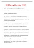 C468 Nursing Informatics - WGU