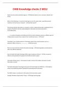 C468 Knowledge checks 2 WGU