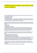 ASWB practice questions and answers with correct solutions&period;