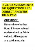 INV3702 ASSIGNMENT 2 2024|QUESTIONS AND  CORRECT ANSWERS 100% PASS