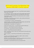 NCCT ECG practice test Questions And Answers With 100&percnt; Correct Answers