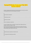 National PSI Broker Exam prep With 100&percnt; Correct Answers