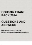 GGH3702 Exam pack 2024 (Spatial Economic development) questions and answers.