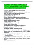OVER 400 NEW 2022 UPDAED EXAM QUESTIONS AND ANSWERS | ATI ADULT MEDICAL SURGICAL PROCTORED.