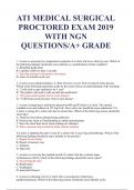 ATI MEDICAL SURGICAL PROCTORED EXAM 2019 WITH NGN QUESTIONS_ 2023 GRADED A+