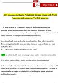 2023 NGN ATI COMMUNITY HEALTH PROCTORED RETAKE EXAM 2019 QUESTIONS AND VERIFIED ANSWERS / A+ GRADE