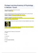 Portage Learning Anatomy & Physiology II&colon; Module 7 questions and answers &lpar;A&plus; GOLD RATED VERIFIED 100&percnt;&rpar; 2024