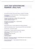 LIHTC TEST QUESTIONS AND ANSWERS-BASIC FACTS