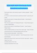 2024 IHOP SOP FOH Study Guide Questions and Answers