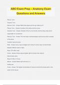 ABO Exam Prep – Anatomy Exam Questions and Answers