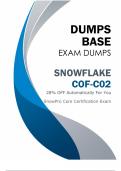(February 2024) Snowflake COF-C02 Dumps V13.03 - Pass Your Exam with Confidence