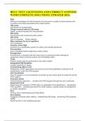 BECC TEST 1 QUESTIONS AND CORRECT ANSWERS WITH COMPLETE SOLUTIONS&period; UPDATED 2024&period;