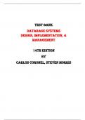 Test Bank For Database Systems Design, Implementation, & Management 14th Edition By Carlos Coronel, Steven Morris |All Chapters,  2024|