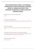 2024 ULTIMATE NURS 612 EXAM 1&colon; ACE ADVANCED NURSING PRACTICE WITH OVER 400 REAL QUESTIONS&comma; VERIFIED A&plus; ANSWERS AND EXPERT STUDY STRATEGIES&period; GUARANTEED A&plus; GRADE SUCCESS FOR NURSING STUDENTS