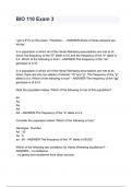 BIO 110 Exam 3 questions and answers 