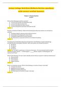 Jersey College Nutrition Midterm Review questions with correct verified Answers