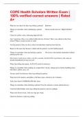 COPE Health Scholars Written Exam &vert; 100&percnt; verified correct answers &vert; Rated A&plus;
