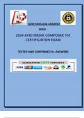 2024 AVID MEDIA COMPOSER 101 CERTIFICATION EXAM.